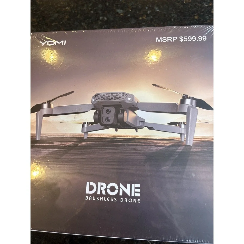 YOMI Brushless Drone With‎ 4K Camera Silver NIB